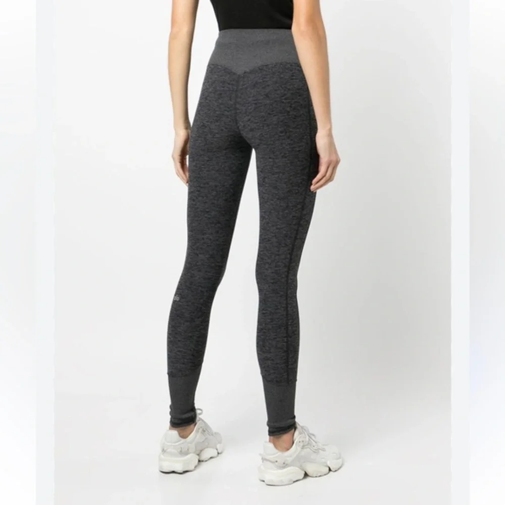 Alo Yoga Alosoft High Rise 24” 7/8 Leggings Sz Small Heather Black Grey